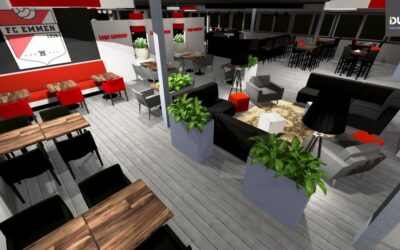 Interieur 3D ontwerp FC Emmen
