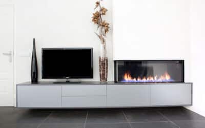 Woninginrichting moderne design haardmeubel
