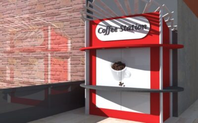 Art nouveau coffee corner