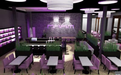 Inrichting lounge café annex restaurant